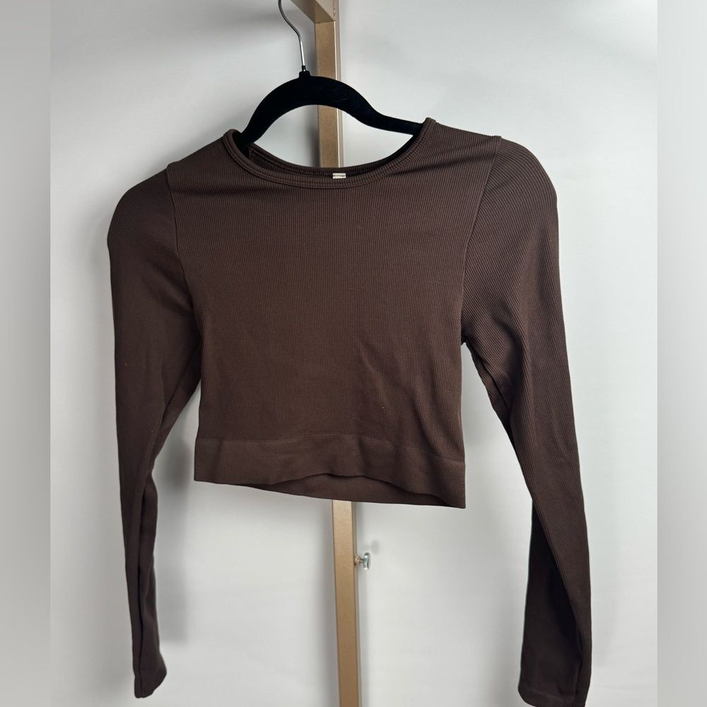Babaton Brown Long Sleeve Top